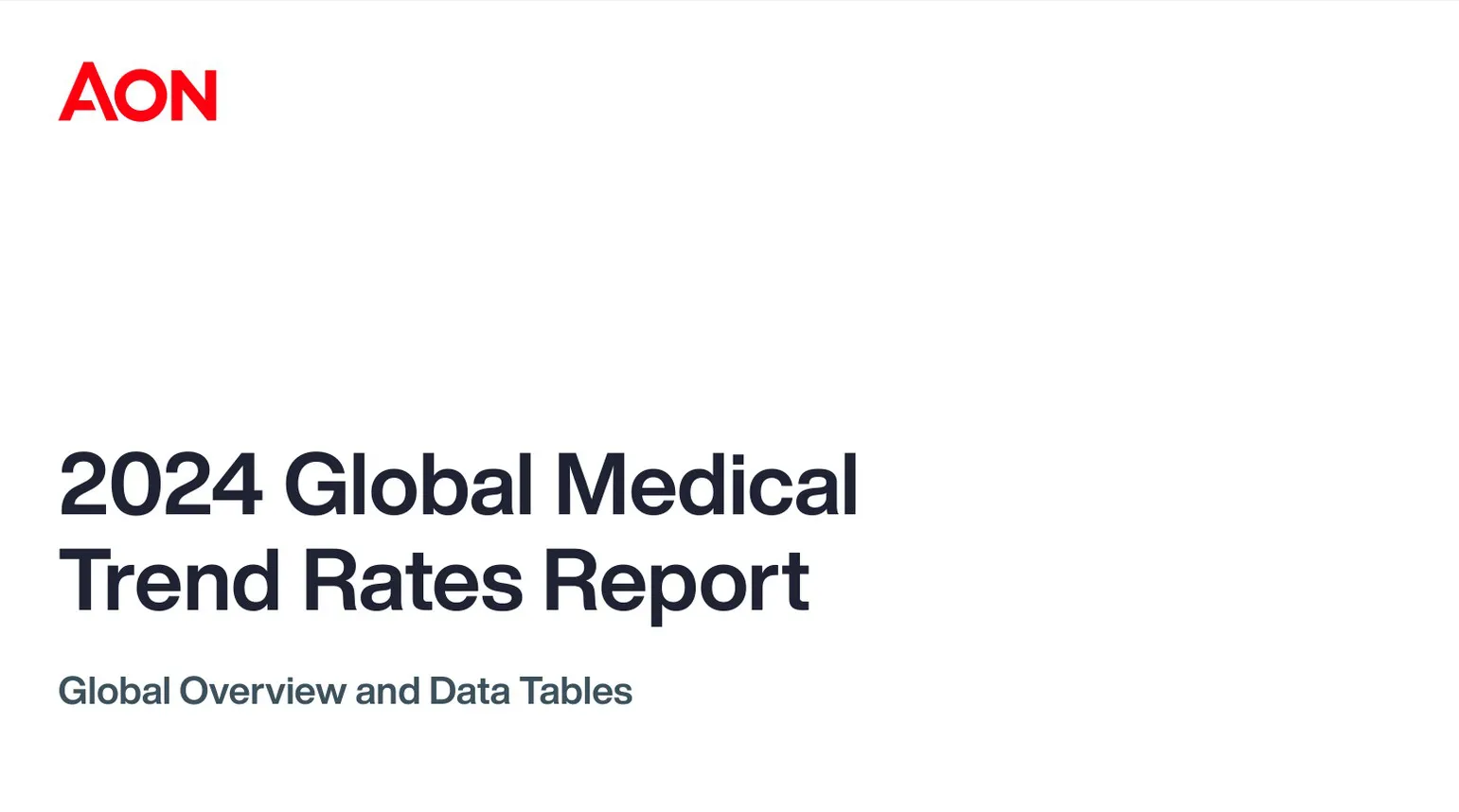 2024 Global Medical Trend Rates Report